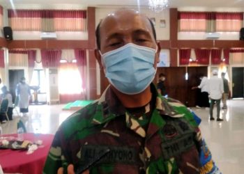 Dandim 1614 Dompu Dorong Warga TNI Sosialisasi Prokes Covid-19