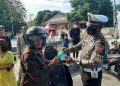 Sosialisasi Prokes Covid-19 Ala Satlantas Polres Sumbawa