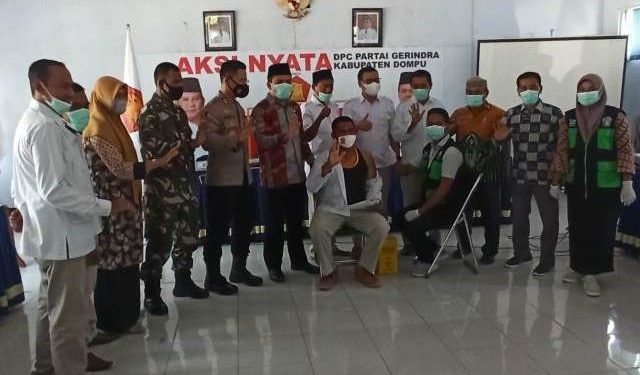 DPP Programkan Sejuta Vaksin, DPC GERINDRA Dompu Aksi Nyata Seribu Vaksin