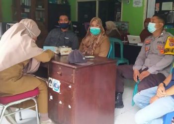 Lombok Utara, Bhabinkamtibmas Koordinasikan Vaksinasi Antivirus Covid-19