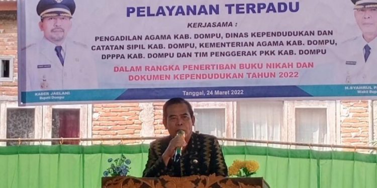 Tertibkan Adminduk, Pemkab Dompu Kerjasama PA Untuk Itsbat Nikah Keliling