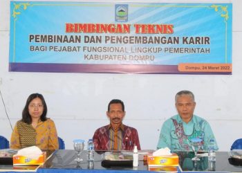 75 Pejabat Fungsional Pemkab Dompu Diikutkan Bimtek