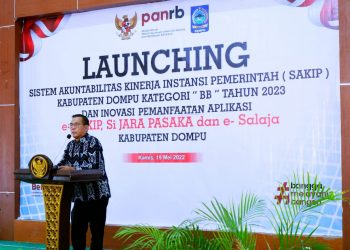 Targetkan SAKIP BB Tahun 2023, Pemkab Dompu Launching Aplikasi Pintar