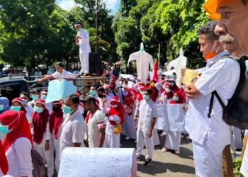 Minta Didata Sebagai Pegawai Non ASN, Nakes Turun Jalan