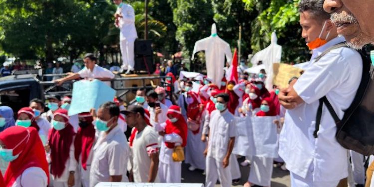 Minta Didata Sebagai Pegawai Non ASN, Nakes Turun Jalan