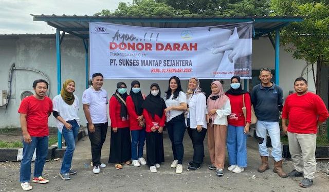 Isi Bulan K3 Nasional Tahun 2023, PT SMS Gelar Donor Darah