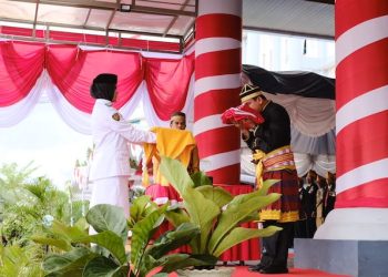 Bupati Dompu H. Kader Jaelani, Pimpin Upacara HUT Detik-detik Proklamasi Kemerdekaan RI ke 78