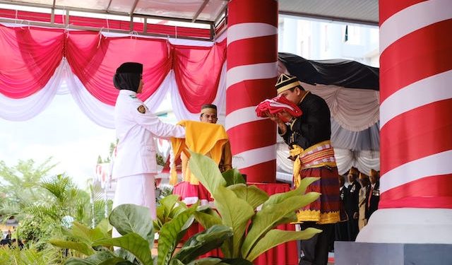 Bupati Dompu H. Kader Jaelani, Pimpin Upacara HUT Detik-detik Proklamasi Kemerdekaan RI ke 78