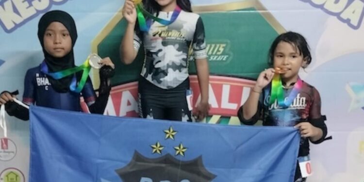 RBC Inlineskate Polres Dompu Gondol Juara II di Event Antar Pelajar