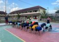 Tim volly RBC Polres Dompu Tetap Rutin Latihan