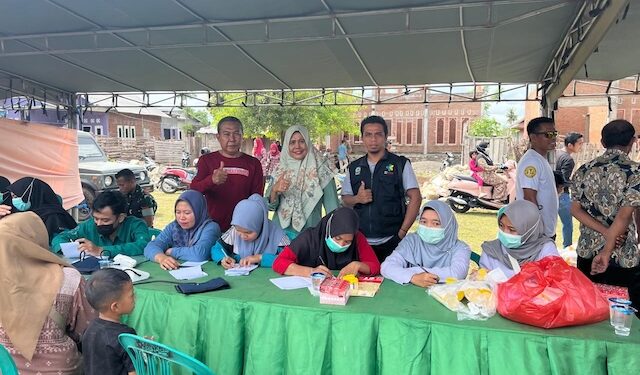 Dikes Laksanakan Pemeriksaan Dahak di Penutupan TMMD 120