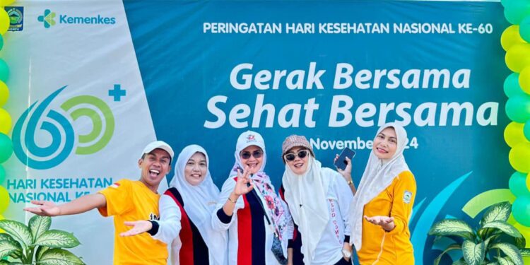 Penyampaian Plt Kadikes Pada HKN 60 Tingkat Kabupaten Dompu