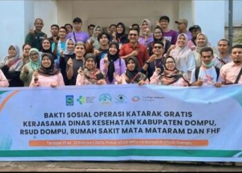 Gandeng RS Mata NTB dan FHF, Dinas Kesehatan Dompu Bhakti Sosial Operasi Mata Katarak