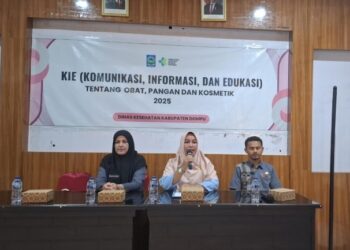 Dikes Dompu Laksanakan  KIE Tentang Produk Pangan, Obat dan Kosmetik
