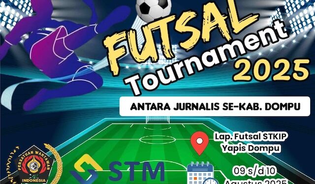 Semarakkan HUT RI ke-80, PT. STM Dukung PWI Gelar Turnamen Futsal Antar wartawan