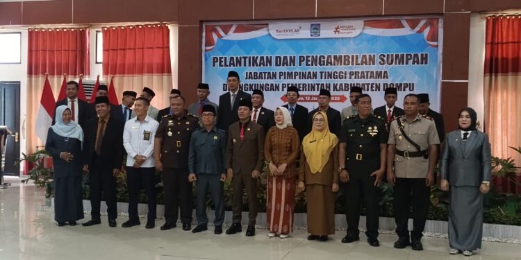 Bupati Dompu Akhirnya Lakukan Rolling Pejabat Tinggi Pratama (PTP)
