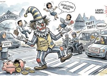 Badut Jalanan di Dompu Dinilai Ganggu Ketertiban