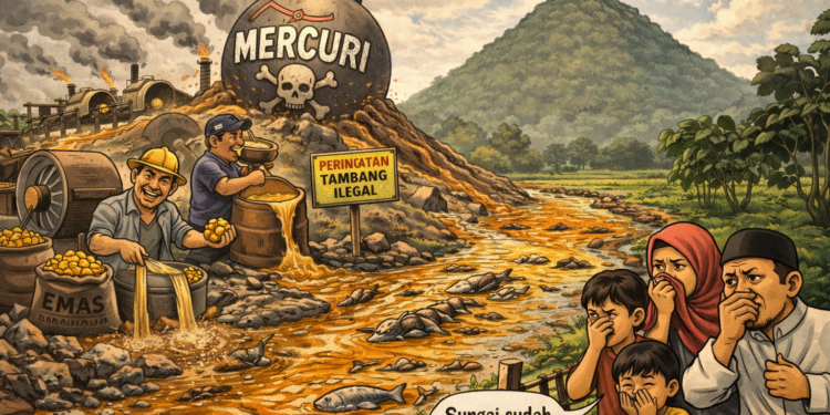 Menghitung Mundur Bom Waktu di Gunung Pajo: Emas, Air Raksa, dan Pertaruhan Nasib Lingkungan