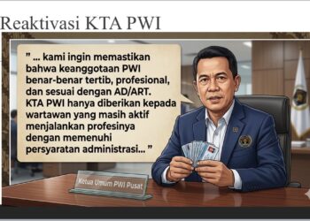 PWI Pusat Buka Program Reaktivasi KTA Biasa dan Peningkatan KTA Muda, Pendaftaran Dibuka 3 Agustus