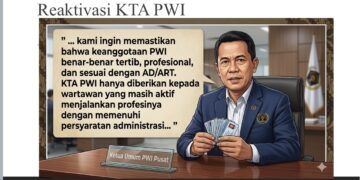 PWI Pusat Buka Program Reaktivasi KTA Biasa dan Peningkatan KTA Muda, Pendaftaran Dibuka 3 Agustus